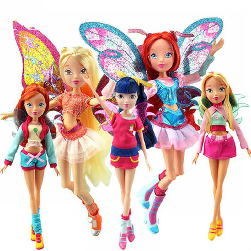 Premium Fairy Doll Collection - Rainbow Colorful Fashion Dolls 26cm