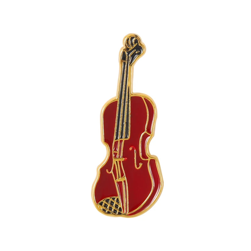 Very Creative Brooch About Musical Instruments Hot Selling Alloy Brooch Gifts for Men/Women to Decorate Clothing Accessories
