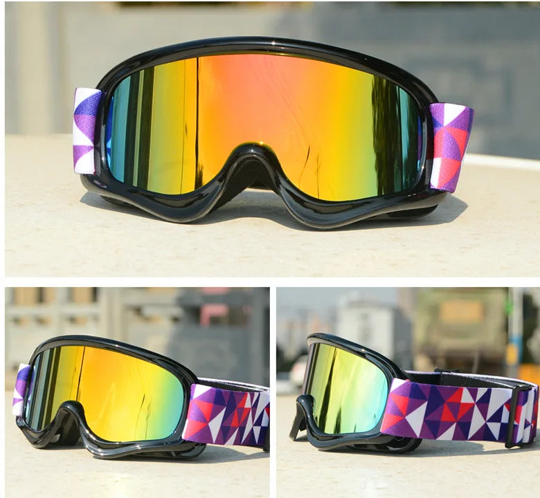 Kids Ski Goggles Double Anti-fog UV400 Children 3-12 years old Glasses Snow Eyewear Outdoor Sports Girls Boys Snowboard Skiing