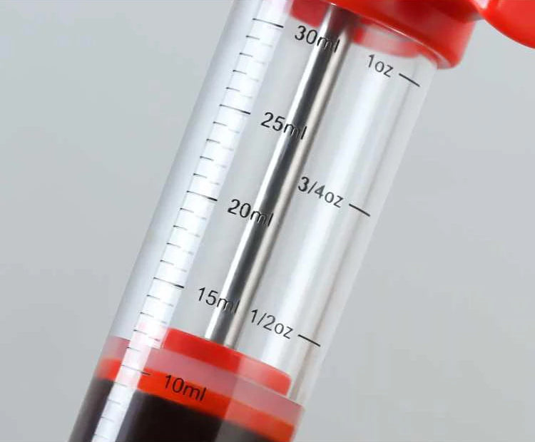 Professional BBQ Meat Injector Syringe with 3 Stainless Steel Needles