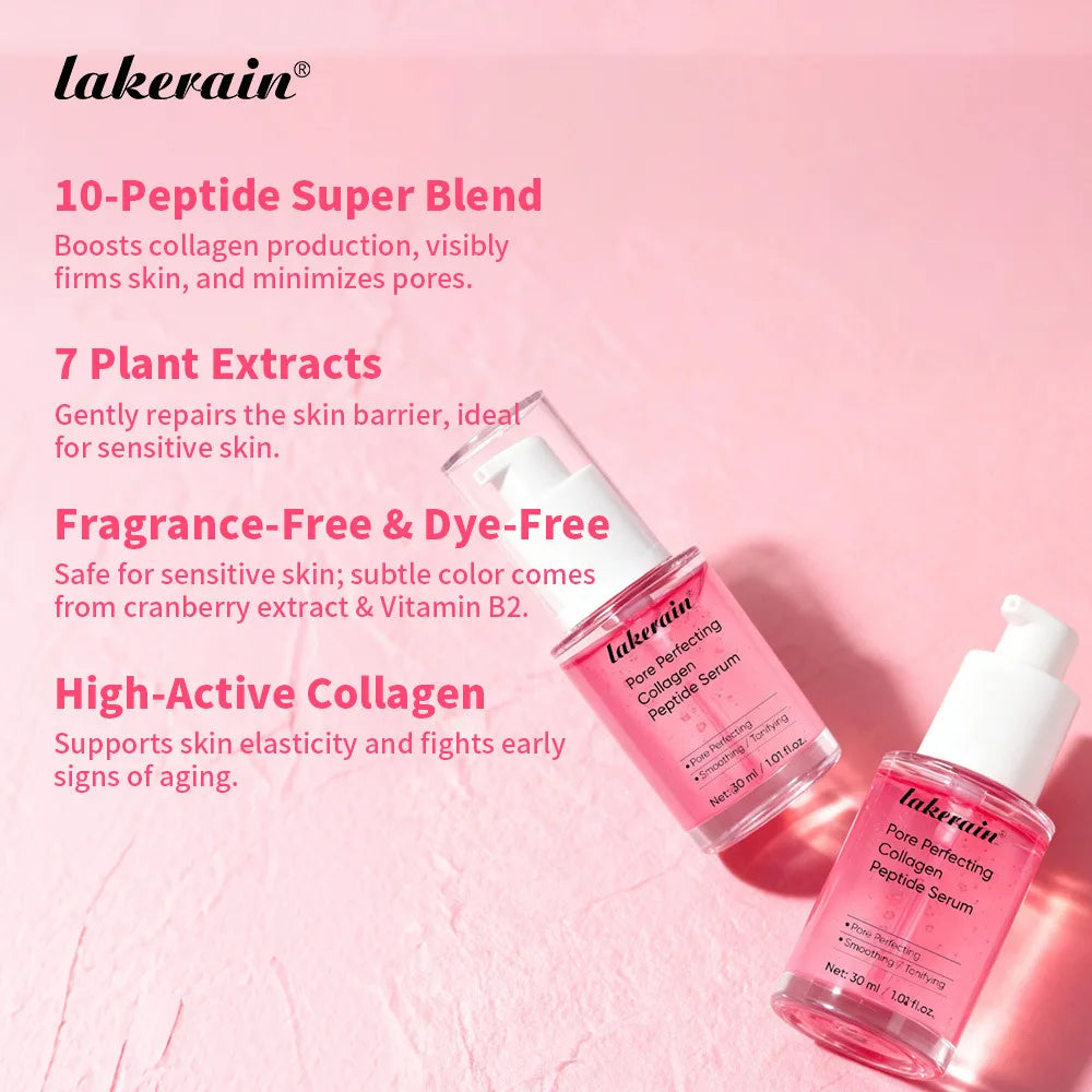 Collagen Peptide Serum Niacinamide Face Serum Firming Skin Fade Fine Lines Pore Shrink Remove Dark Spots Smoothing Skin Care