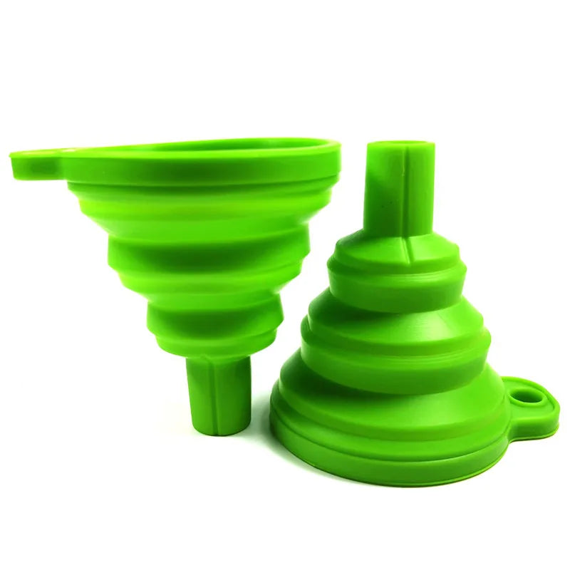 Collapsible Silicone Funnel - Food Grade Kitchen Funnel for Bottles