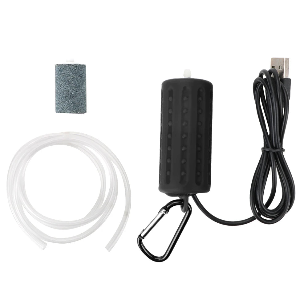 Mini USB Fish Tank Oxygen Air Pump Aquatic Terrarium Filter Mute Energy Saving Supplies Aquarium Accessories