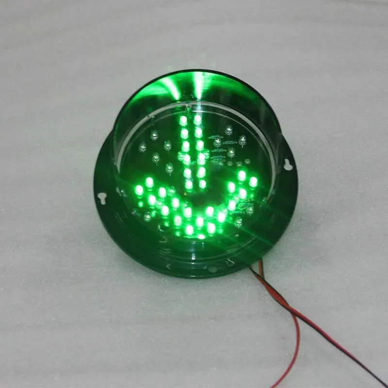 DC12V or DC24V New Arrival Exclusive 125mm Red Cross and Green Arrow LED Traffic Lights For Road Safety Traffic Safety