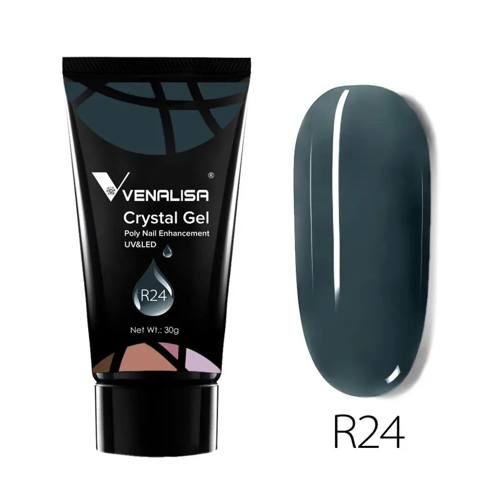 Venalisa Poly Nail Gel 30g - UV Hard Gel for French Manicure & Nail Extensions