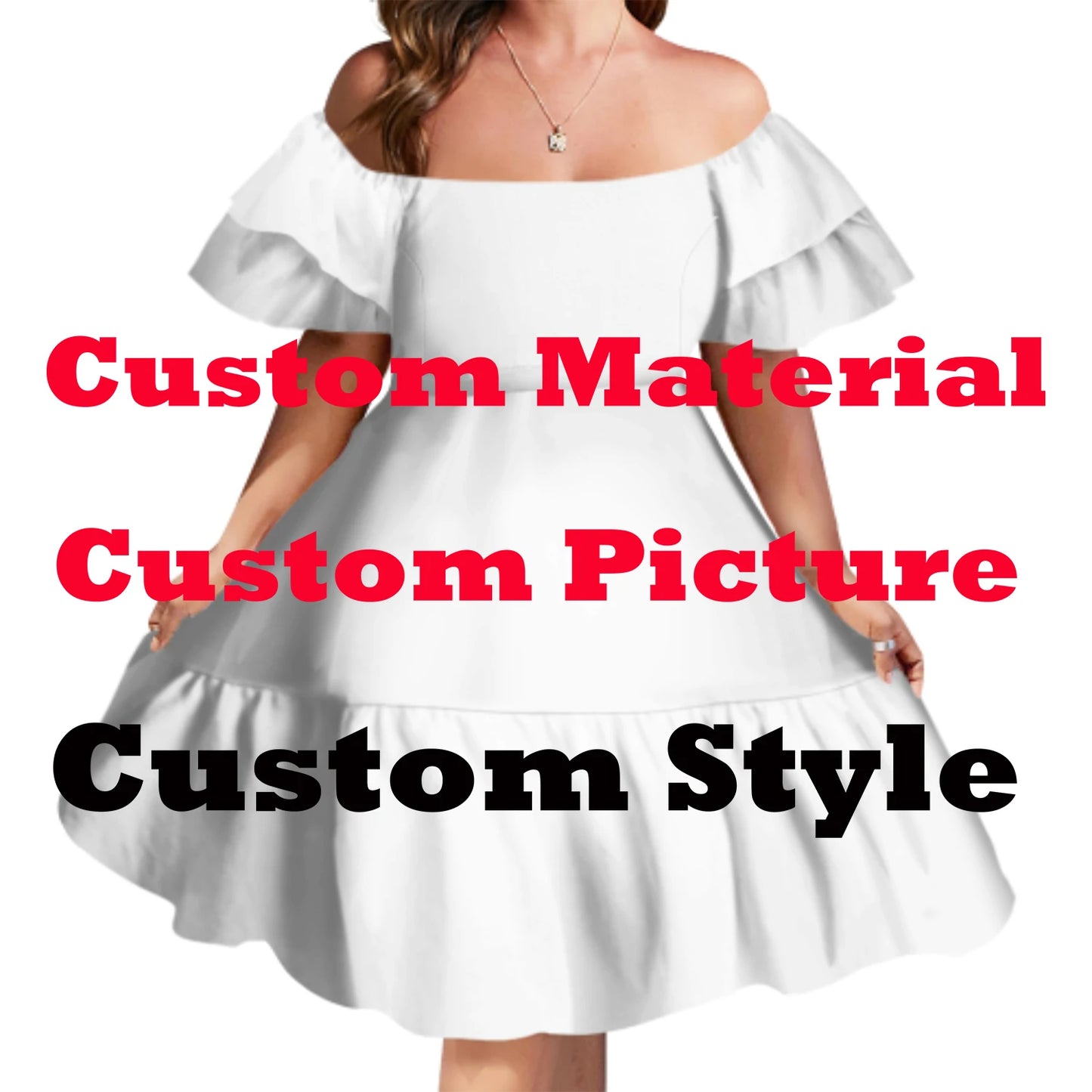 Off Shoulder Layered Ruffle Sleeve Tiered Twirl Dress Hawaiian Hibiscus Flower Printed Mini Dress Vestidos Para Fiesta Hawaiana