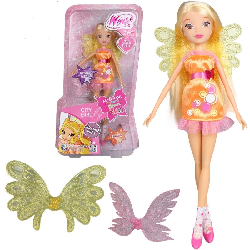 Premium Fairy Doll Collection - Rainbow Colorful Fashion Dolls 26cm