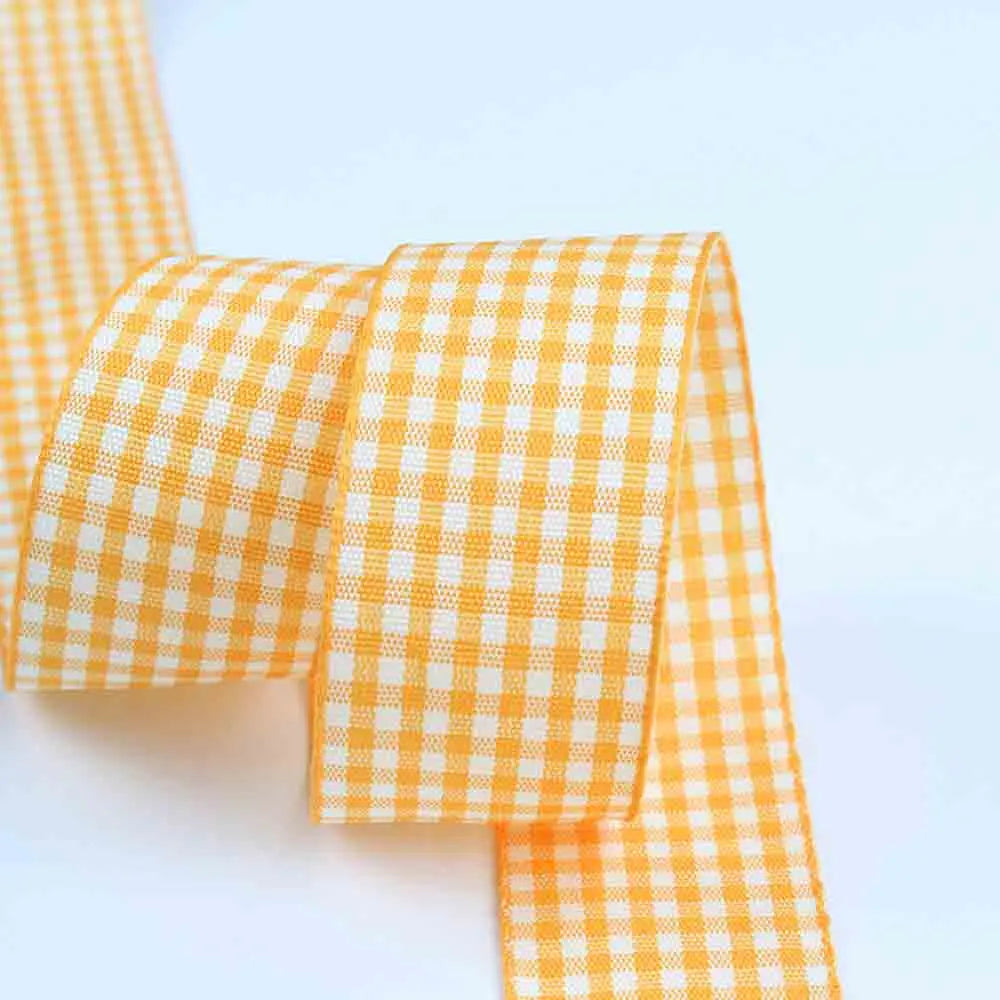 5 meters/lot Grosgrain Satin Ribbons for Wedding Christmas Party Decorations DIY Bow Craft Plaid Ribbons Card Gifts Wrap