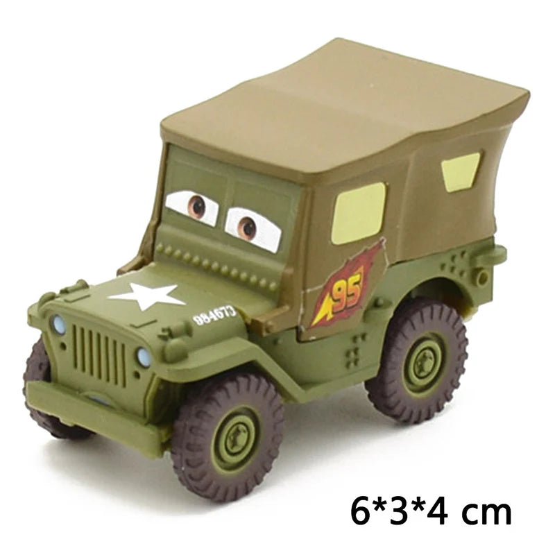 Disney Pixar No.95 Lightning McQueen Cars 2 3 Mater Frank Tractor 1:55 Diecast Vehicle Metal Alloy Boy Kid Toys Birthday Gifts