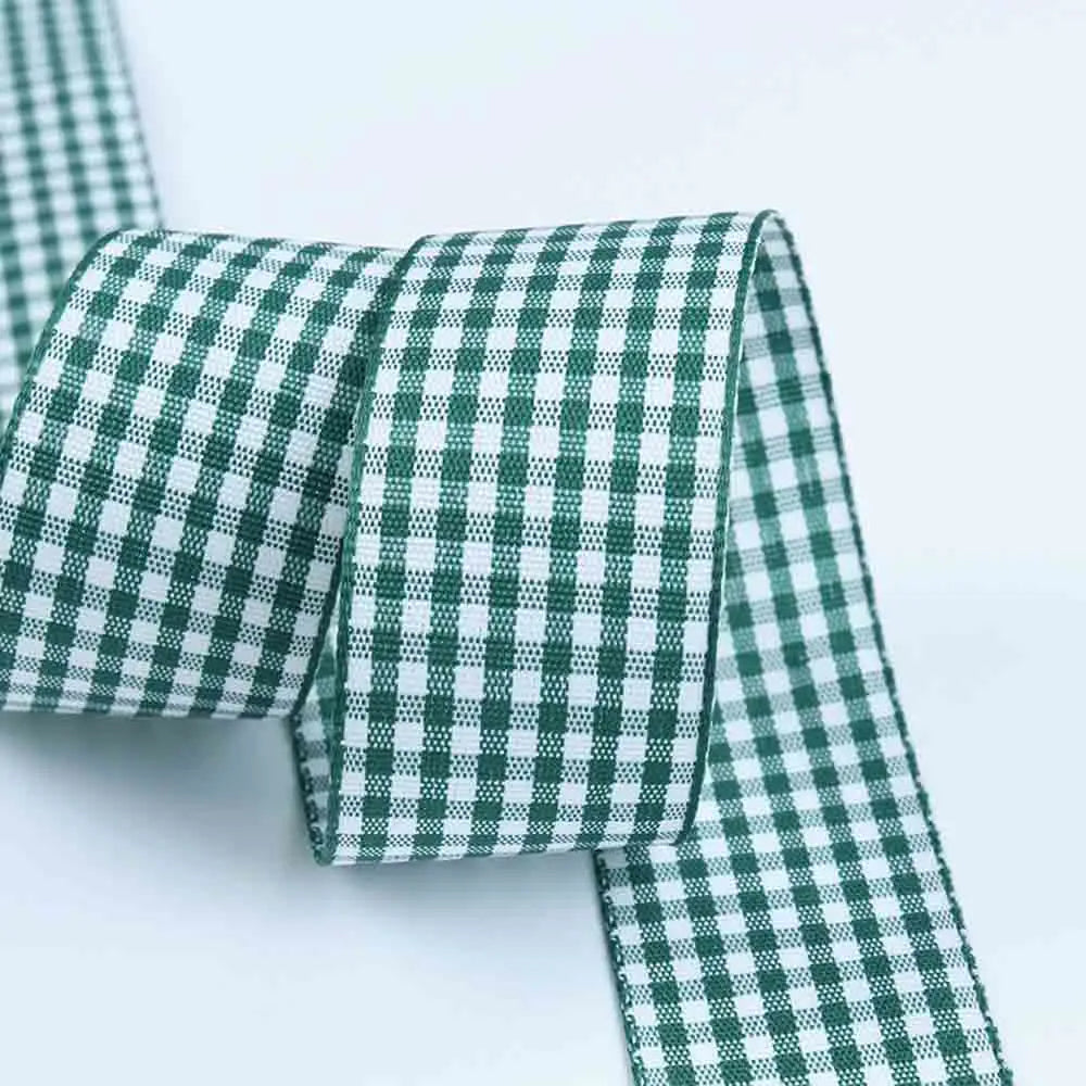 5 meters/lot Grosgrain Satin Ribbons for Wedding Christmas Party Decorations DIY Bow Craft Plaid Ribbons Card Gifts Wrap