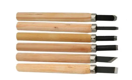 Professional Wood Carving Chisel Set - 6/8/12 Piece Hand Tool Kit for Woodworking