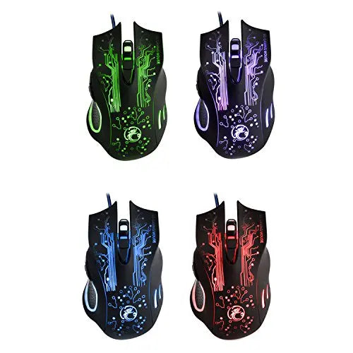 X9 3200DPI E-Sports Wired Gaming Mouse LED Optical 6D Mute USB For PC Computer Laptop