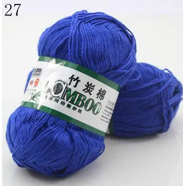 1 Ball 50g 145 Meters High Quality Soft Smooth Natural Bamboo Cotton Hand Woven Yarn Baby Cotton Crochet Knitted Fabric