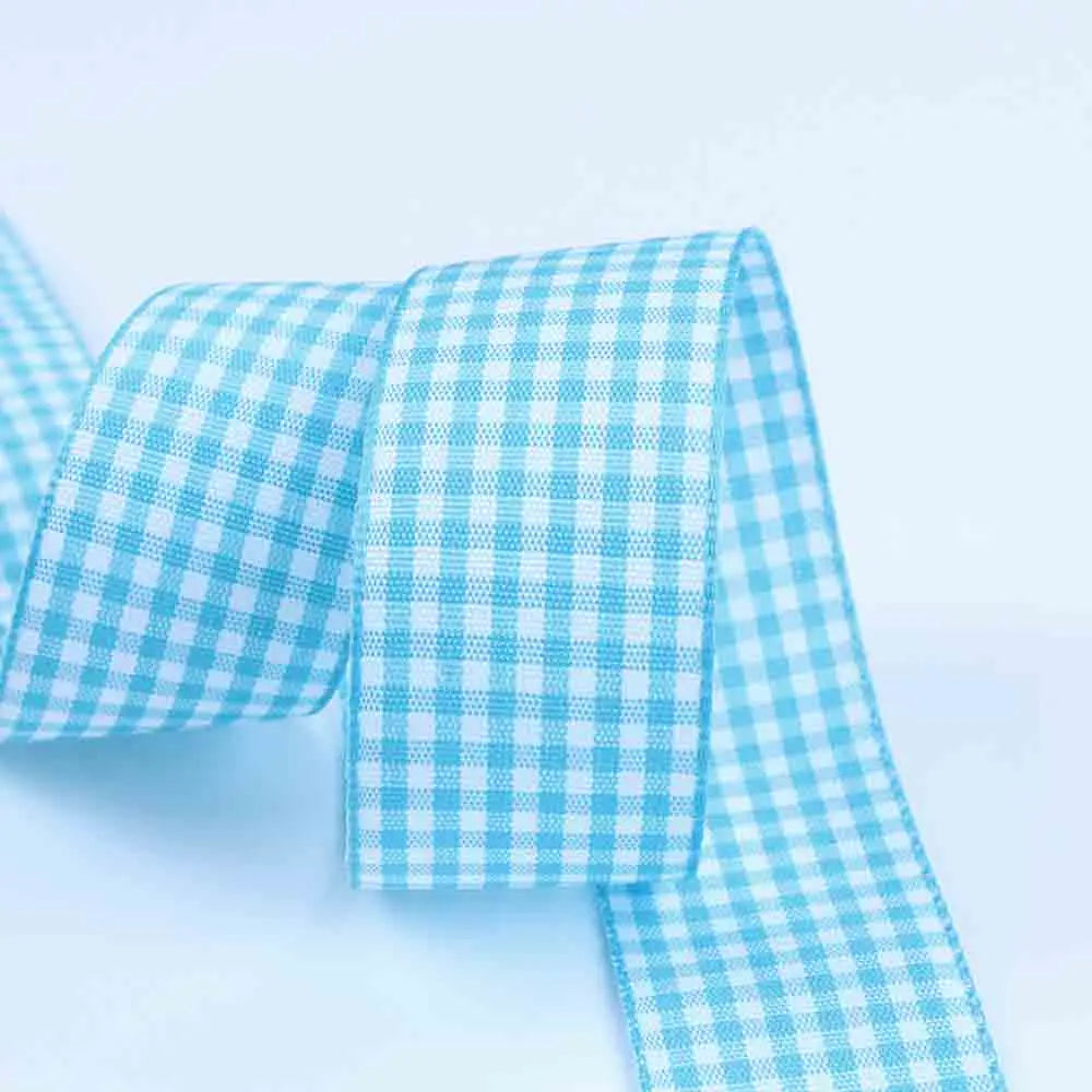 5 meters/lot Grosgrain Satin Ribbons for Wedding Christmas Party Decorations DIY Bow Craft Plaid Ribbons Card Gifts Wrap