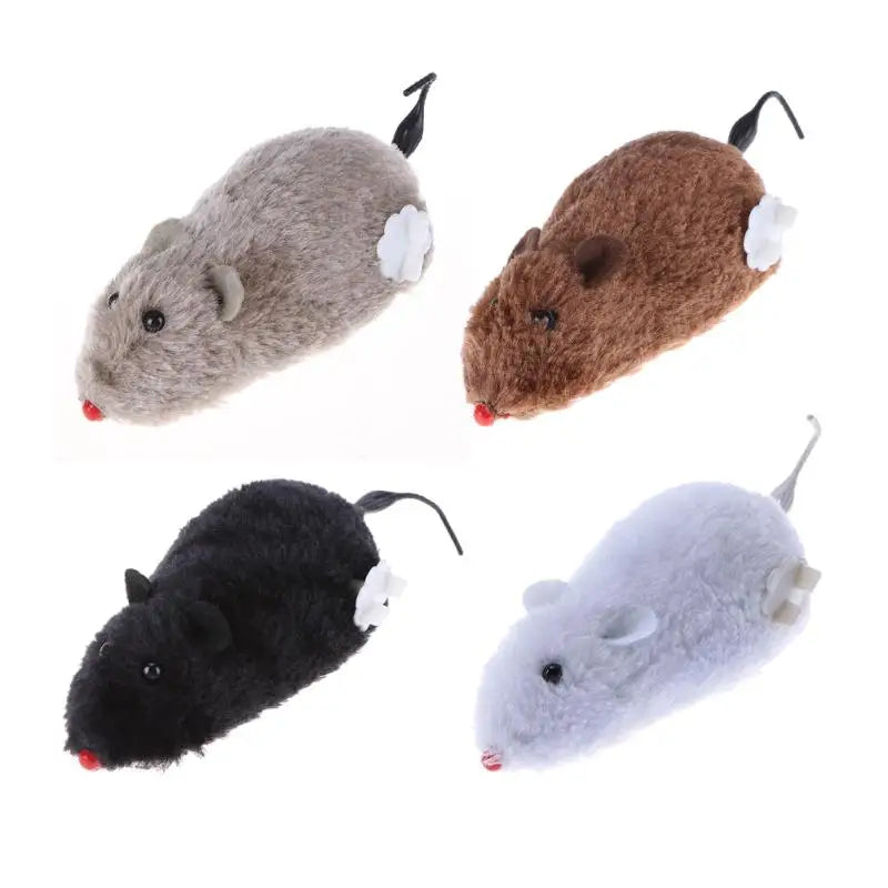 Premium Clockwork Mouse Toy - Interactive Mechanical Cat Toy