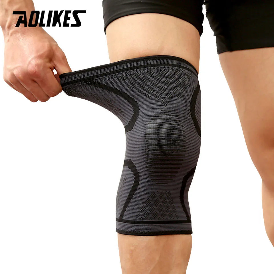 Premium Compression Knee Support - Elastic Sports Brace for Running & Basketball
