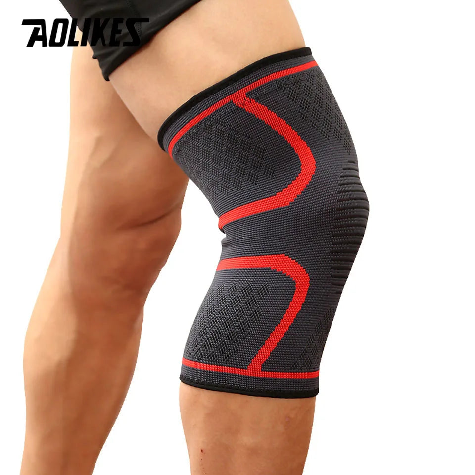Premium Compression Knee Support - Elastic Sports Brace for Running & Basketball