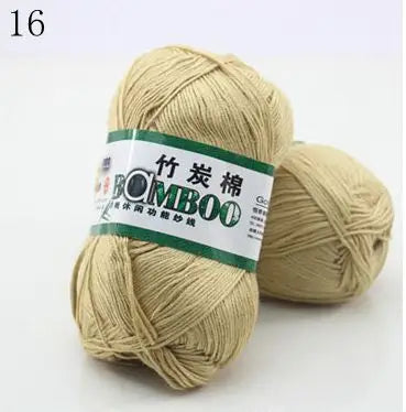 1 Ball 50g 145 Meters High Quality Soft Smooth Natural Bamboo Cotton Hand Woven Yarn Baby Cotton Crochet Knitted Fabric