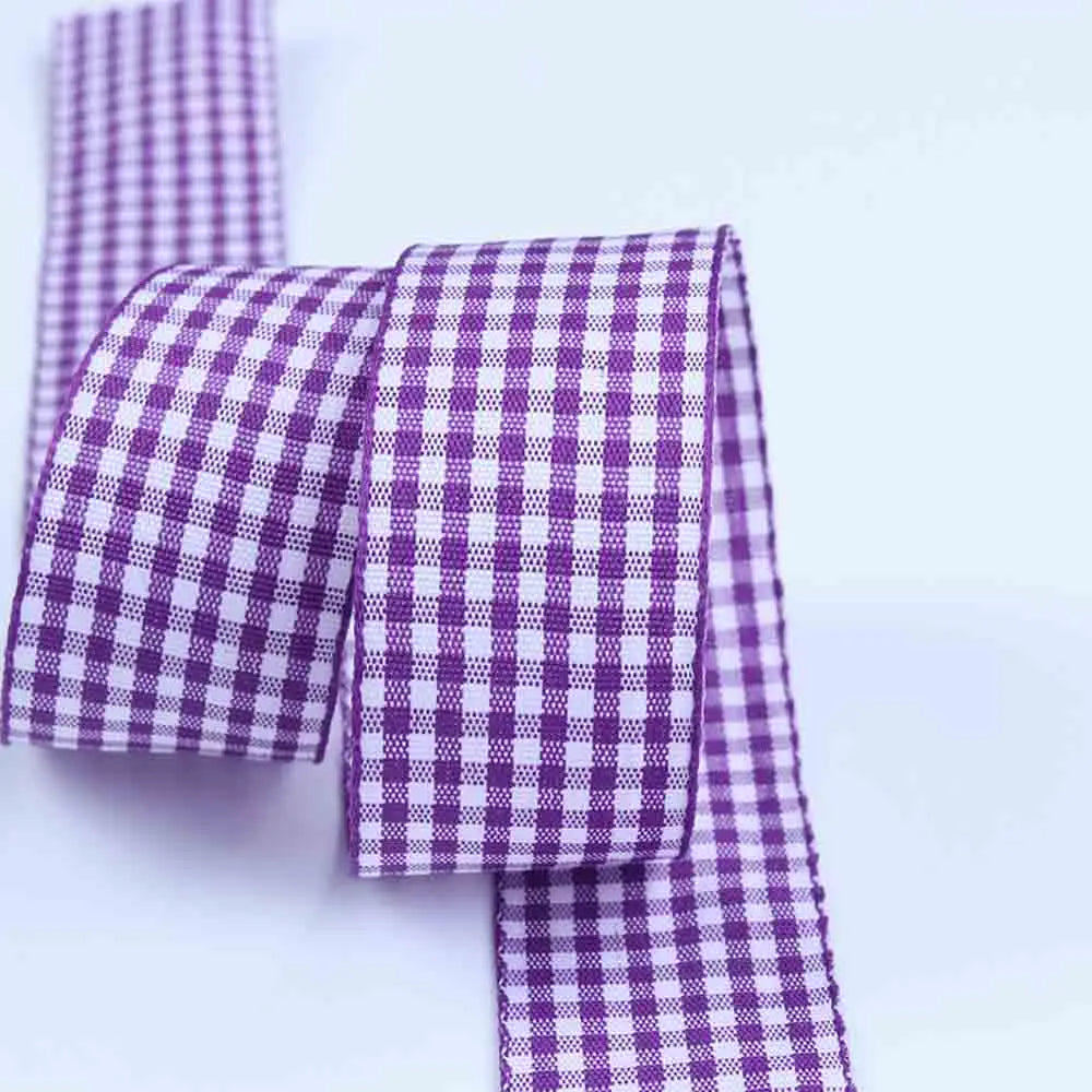 5 meters/lot Grosgrain Satin Ribbons for Wedding Christmas Party Decorations DIY Bow Craft Plaid Ribbons Card Gifts Wrap