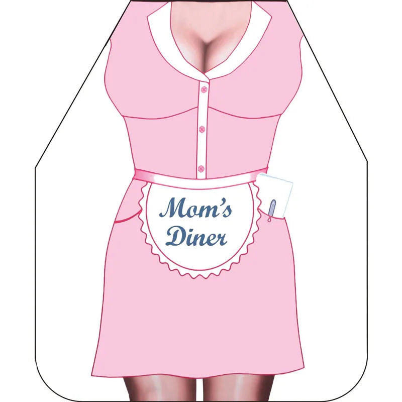 3D Cartoon Kitchen Apron - Funny Digital Print Cooking Apron for Women