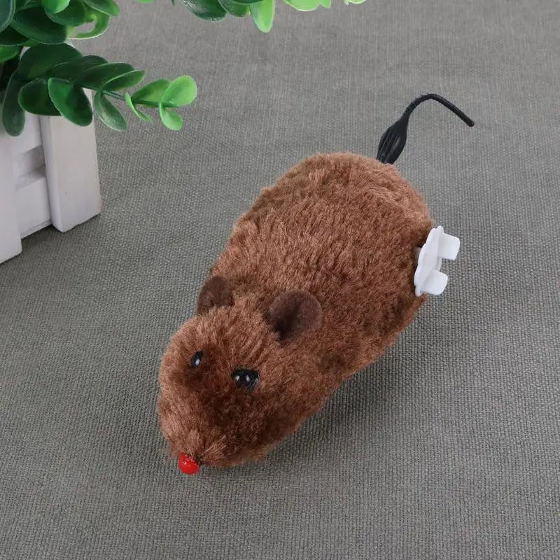 Premium Clockwork Mouse Toy - Interactive Mechanical Cat Toy