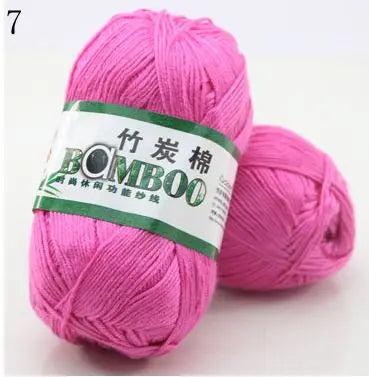 1 Ball 50g 145 Meters High Quality Soft Smooth Natural Bamboo Cotton Hand Woven Yarn Baby Cotton Crochet Knitted Fabric