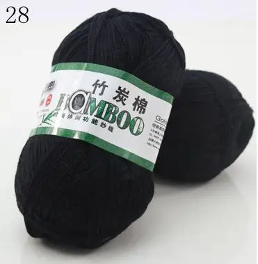 1 Ball 50g 145 Meters High Quality Soft Smooth Natural Bamboo Cotton Hand Woven Yarn Baby Cotton Crochet Knitted Fabric