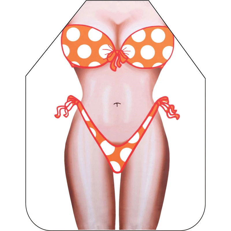 3D Cartoon Kitchen Apron - Funny Digital Print Cooking Apron for Women