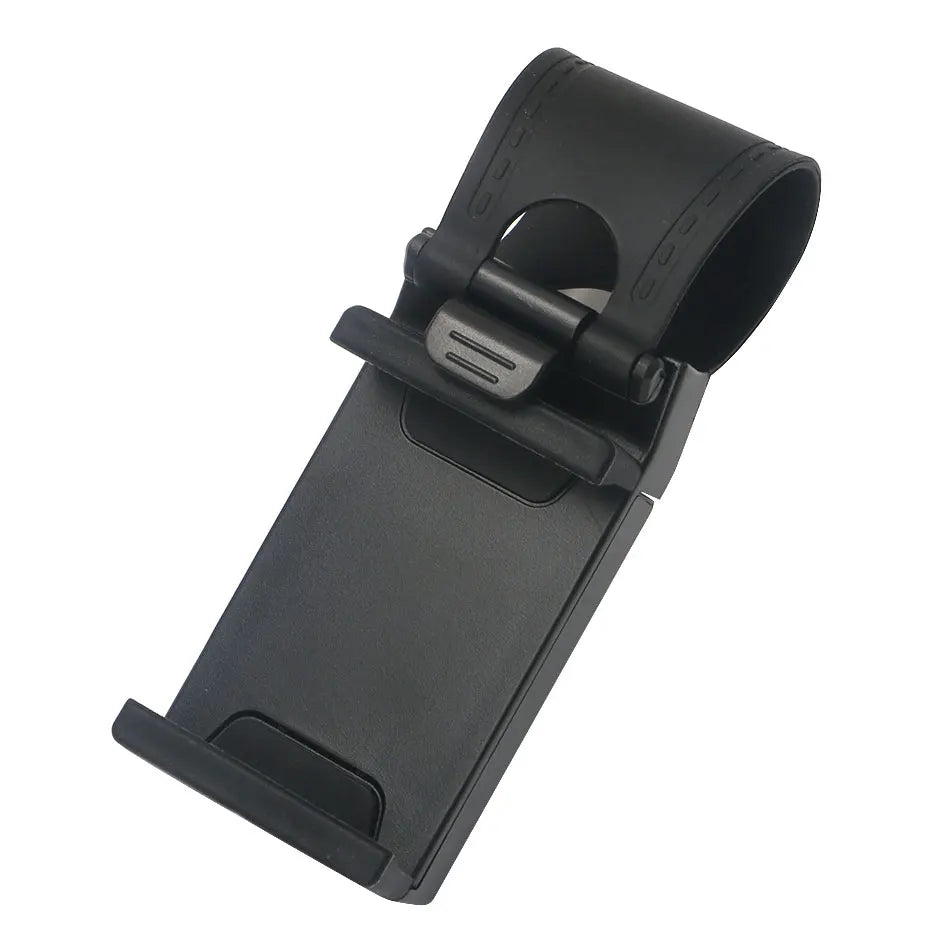 Premium Steering Wheel Phone Holder - Universal Clip Mount for GPS