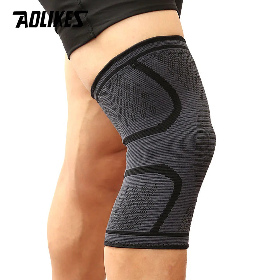 Premium Compression Knee Support - Elastic Sports Brace for Running & Basketball