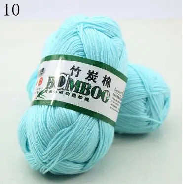 1 Ball 50g 145 Meters High Quality Soft Smooth Natural Bamboo Cotton Hand Woven Yarn Baby Cotton Crochet Knitted Fabric