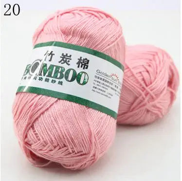 1 Ball 50g 145 Meters High Quality Soft Smooth Natural Bamboo Cotton Hand Woven Yarn Baby Cotton Crochet Knitted Fabric