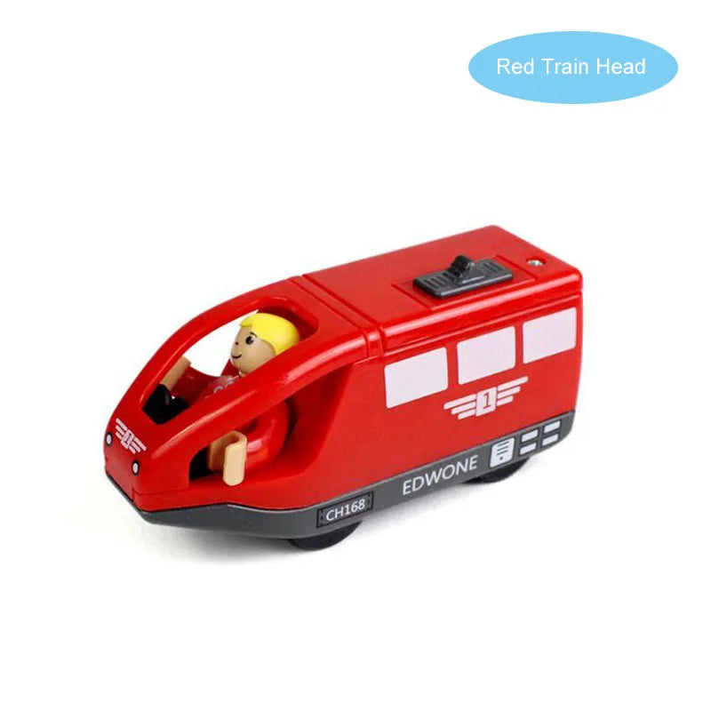 Electric Train Set Toys Model Train Electric Car Fit For Wooden Railway Wood Train Track Christmas Gift For Children