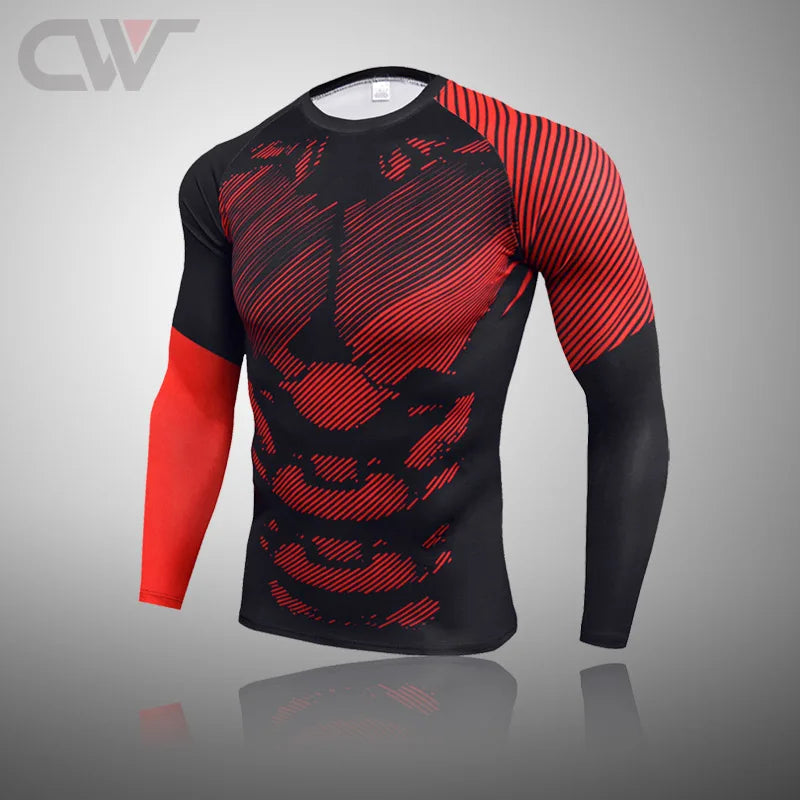 Winter New Men Ski Thermal Underwear Sets Compression Sweat Quick Drying Cycling Thermo Underwear Men Clothing Long Johns