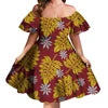 Off Shoulder Layered Ruffle Sleeve Tiered Twirl Dress Hawaiian Hibiscus Flower Printed Mini Dress Vestidos Para Fiesta Hawaiana