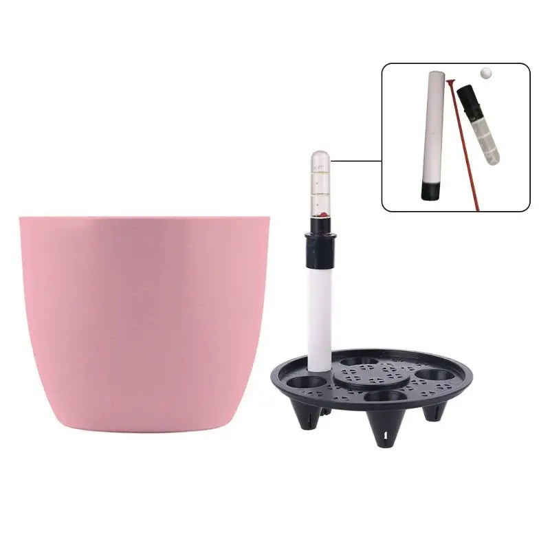 Self-Watering Indoor Planter Pot with Water Level Indicator - 6x5 Inch
