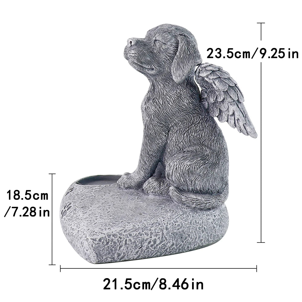 Customizable Love Dog with Candle Hole Decor - Halloween Home Decor & Cheap Room Decor Resin Craft Ornament
