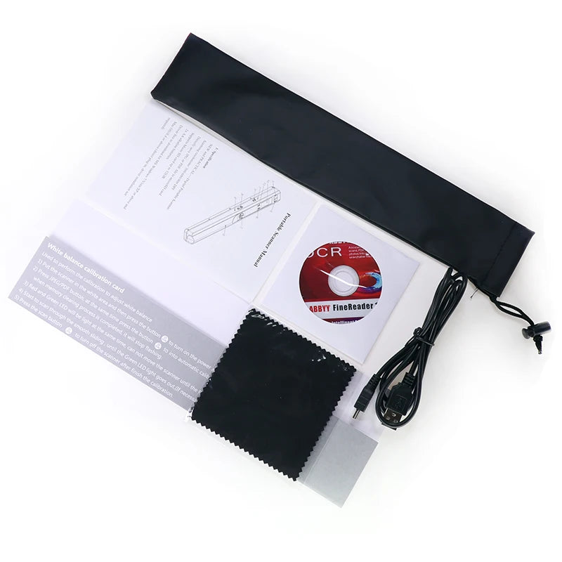 Portable 900DPI Handheld Document Scanner with LCD Display