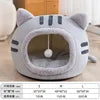 Autumn Winter Cat Houses Eco-Friendly Crystal Velvet Pet Beds Cute Cloth Caves for Small Animals
