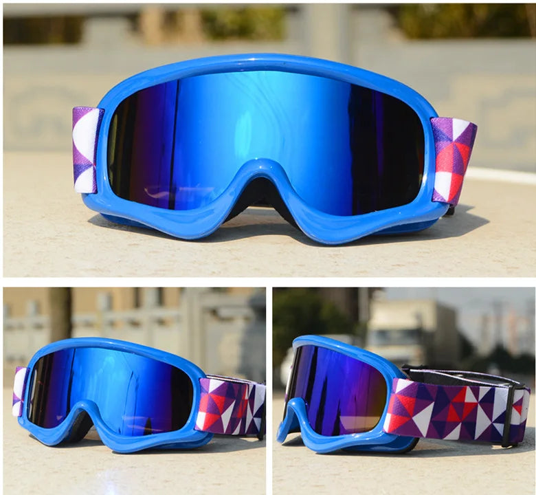 Kids Ski Goggles Double Anti-fog UV400 Children 3-12 years old Glasses Snow Eyewear Outdoor Sports Girls Boys Snowboard Skiing