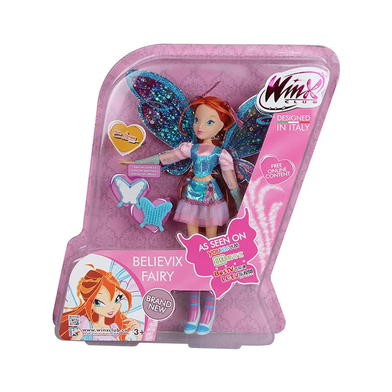 Premium Fairy Doll Collection - Rainbow Colorful Fashion Dolls 26cm