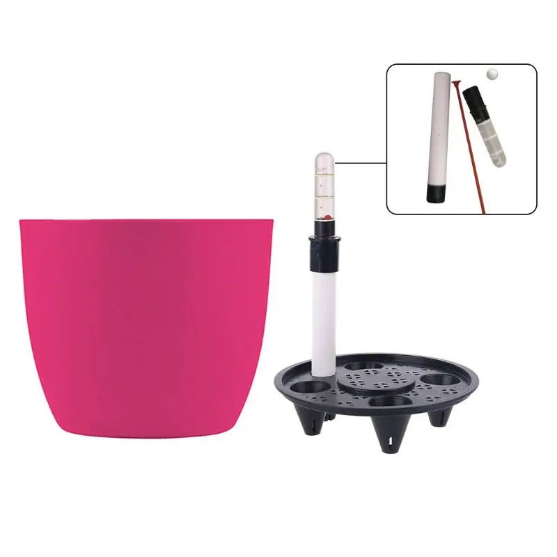 Self-Watering Indoor Planter Pot with Water Level Indicator - 6x5 Inch