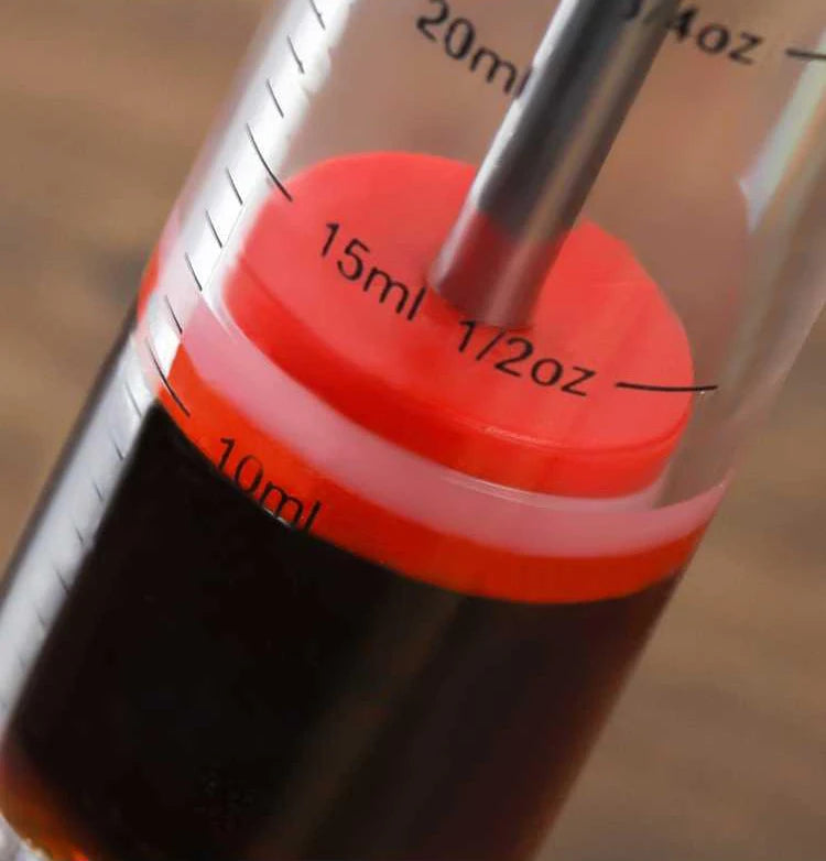 Professional BBQ Meat Injector Syringe with 3 Stainless Steel Needles