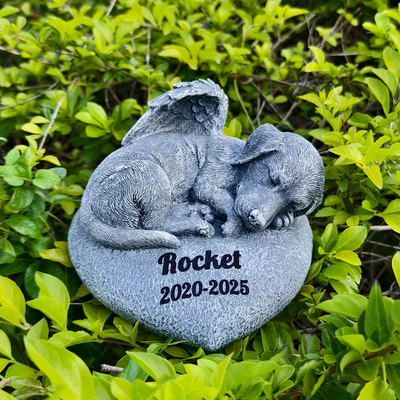 Customizable Cute Love Dog Decor - Halloween Home Decor & Cheap Room Decor Resin Craft Ornament