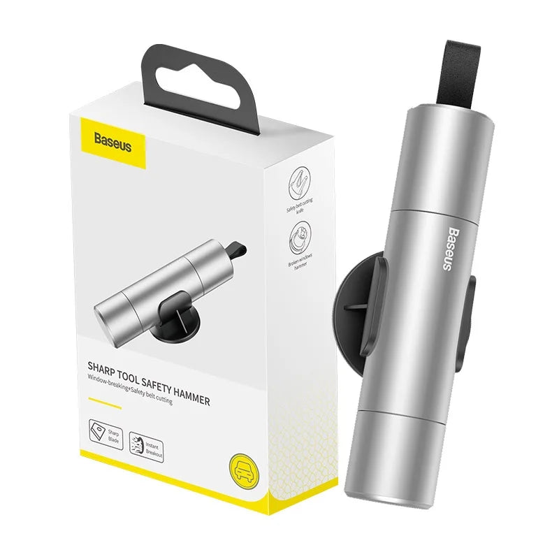 Baseus Emergency Car Safety Hammer - Window Breaker & Seat Belt Cutter Tool Kit