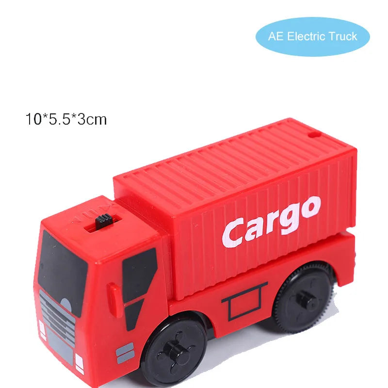 Electric Train Set Toys Model Train Electric Car Fit For Wooden Railway Wood Train Track Christmas Gift For Children