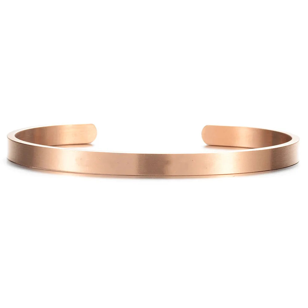 5mm Customized Coordinates Cuff Stainless Steel Bracelets for Womens Mens Personnalisé Engrave Brushed Matte Adjustable Bangles