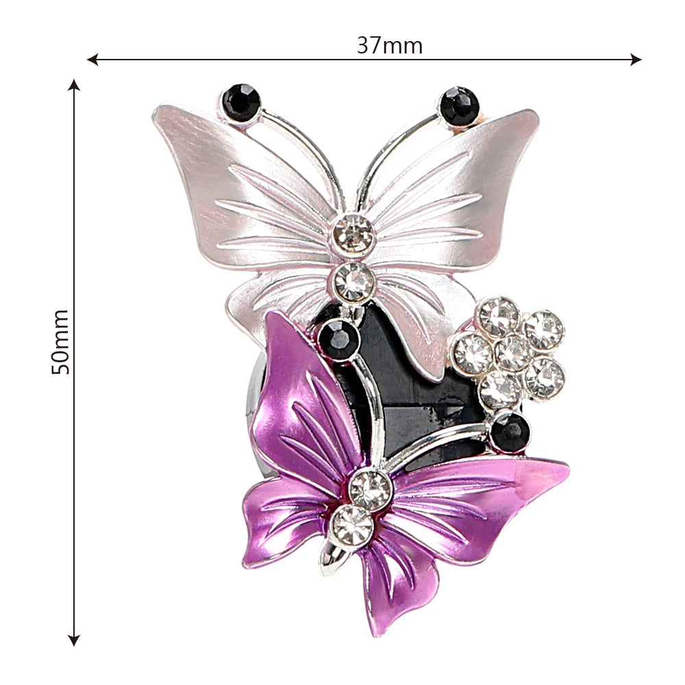 Premium Butterfly Car Air Freshener - Crystal Vent Clip Perfume