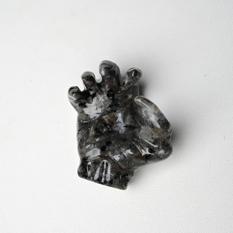 1pc CRYSTAL HOLA High Quality  Black Obsidian/flame Stone Demon Claw- Black Gothic Design, Perfect for Home Decor