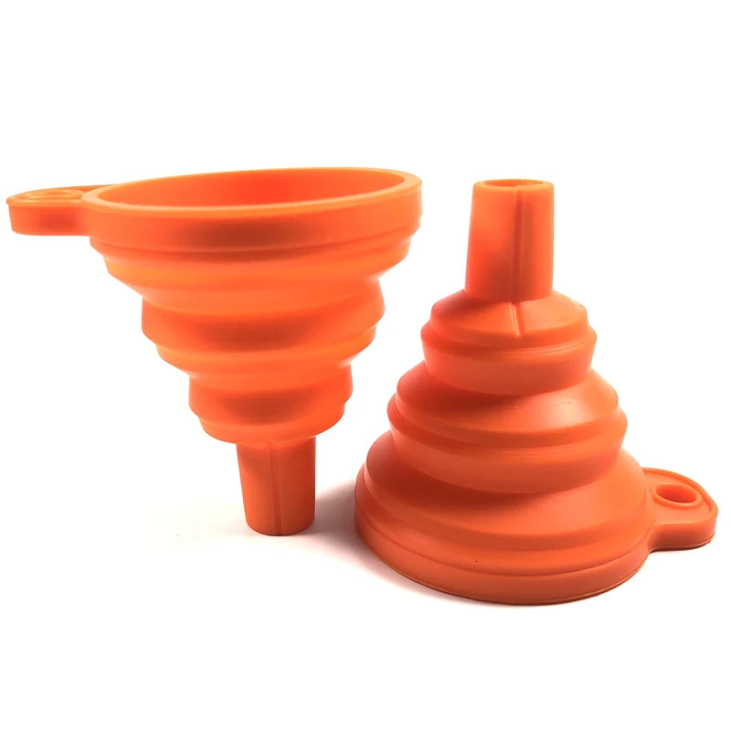Collapsible Silicone Funnel - Food Grade Kitchen Funnel for Bottles